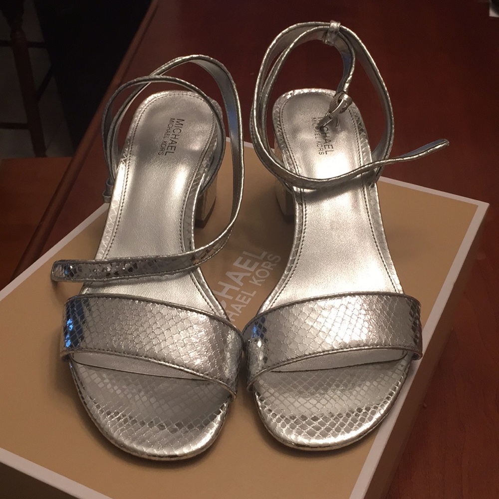 MICHAEL Michael Kors Silver Strappy sandals